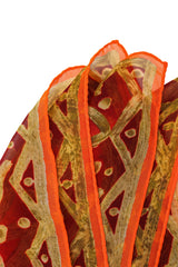 Vintage Missoni Filigree Vine Scarf edges @ Recess LA