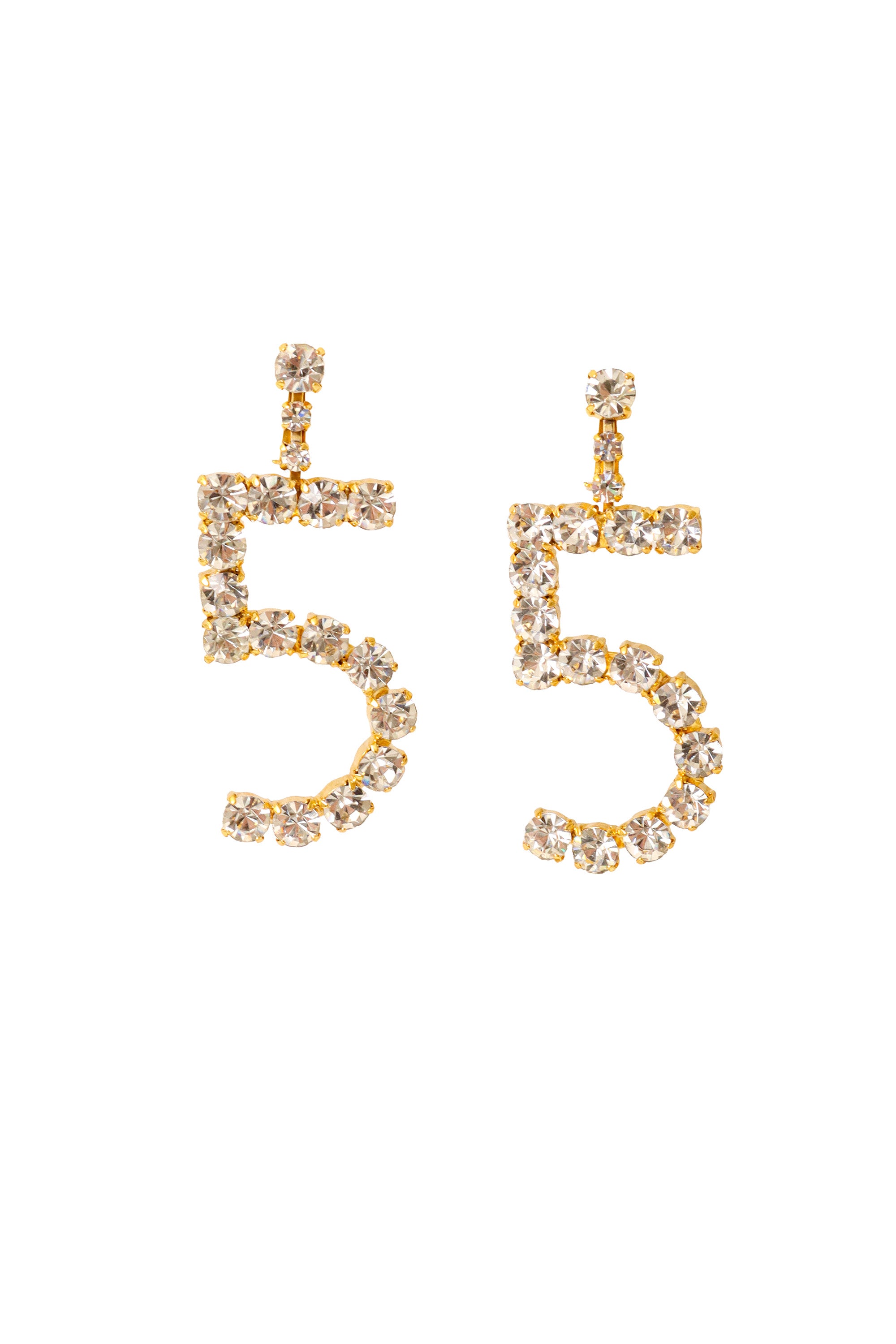 Rhinestone 5 earrings @ Recess LA