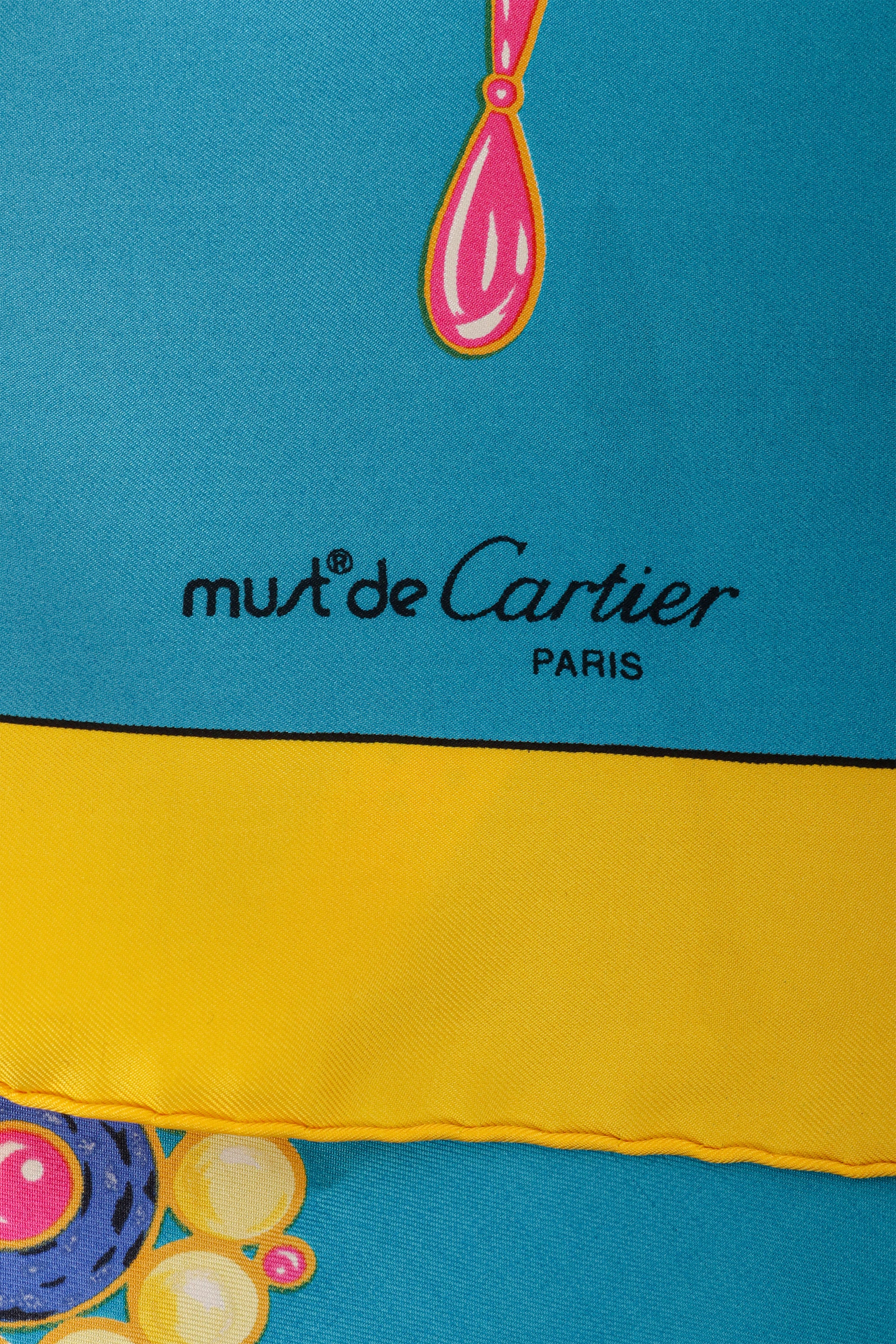 Vintage Cartier Jewel Paisley Chain Scarf logo @ Recess LA