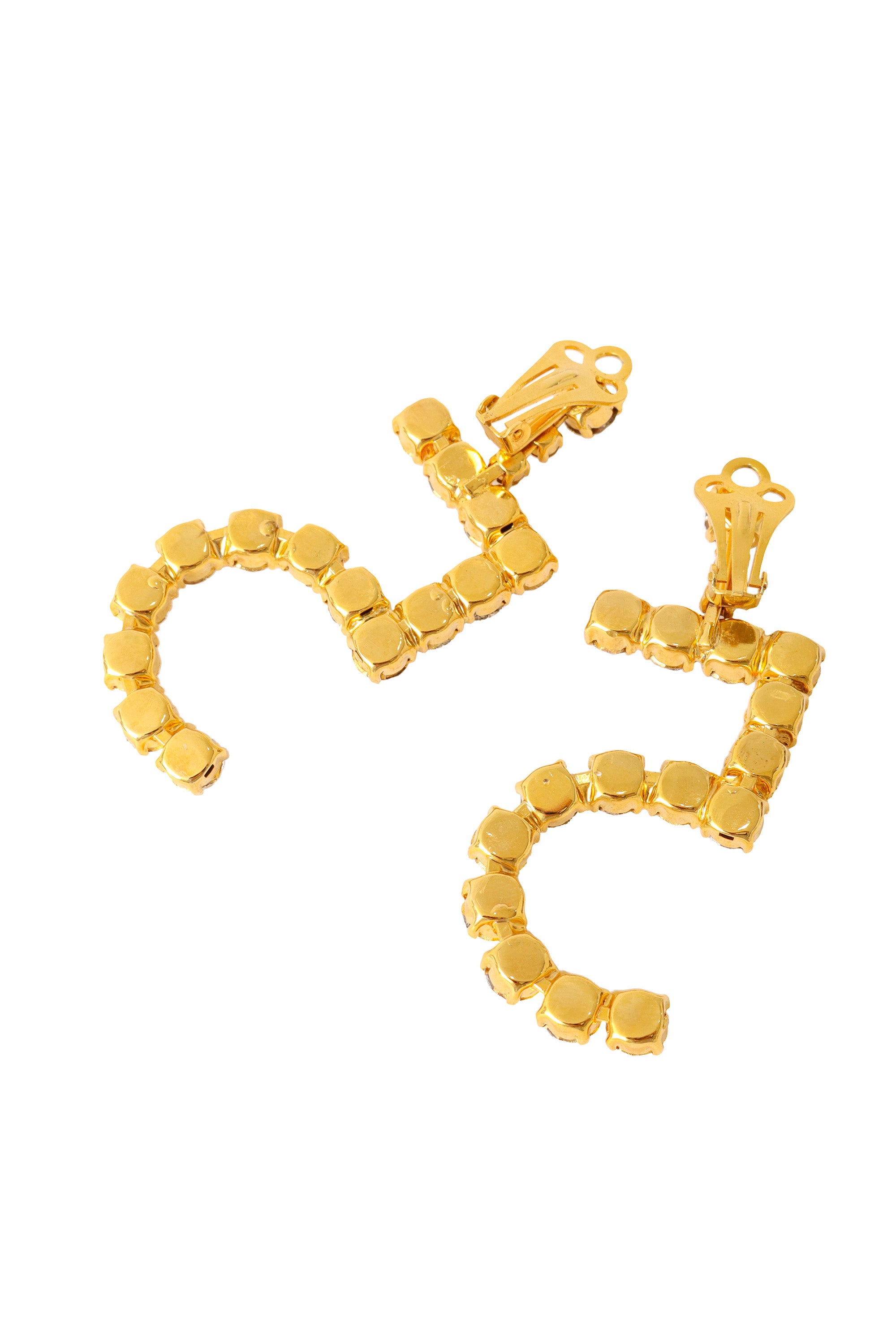 Rhinestone 5 earrings backs @ Recess LA