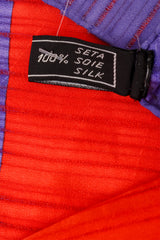 Vintage Balmain Floral Sheer Jacquard Stripe Scarf label @ Recess LA