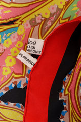 Vintage Chloé Dark Pastel Paisley Scarf tags @ Recess LA