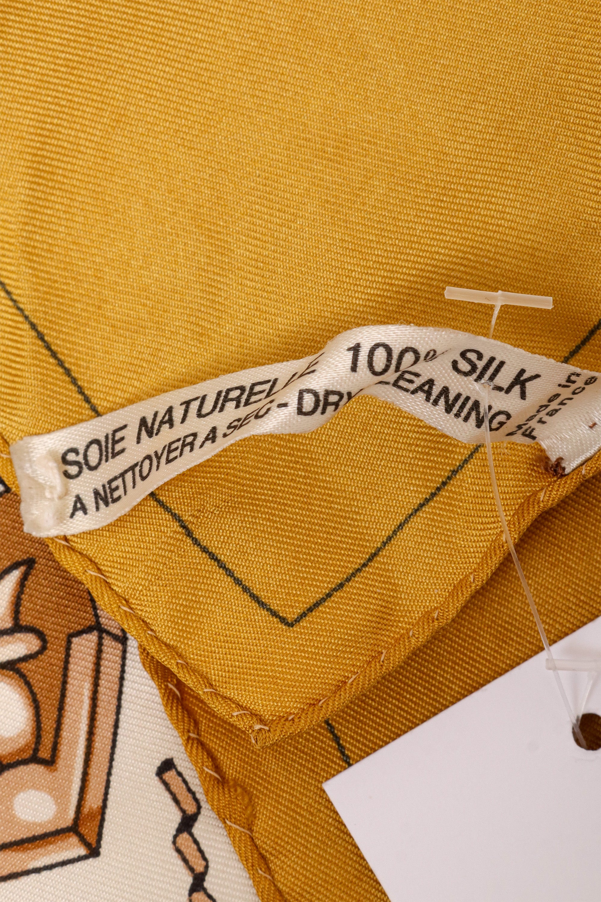 Vintage Pierre Cardin Equestrian Trim Colorblock Scarf label @ Recess LA
