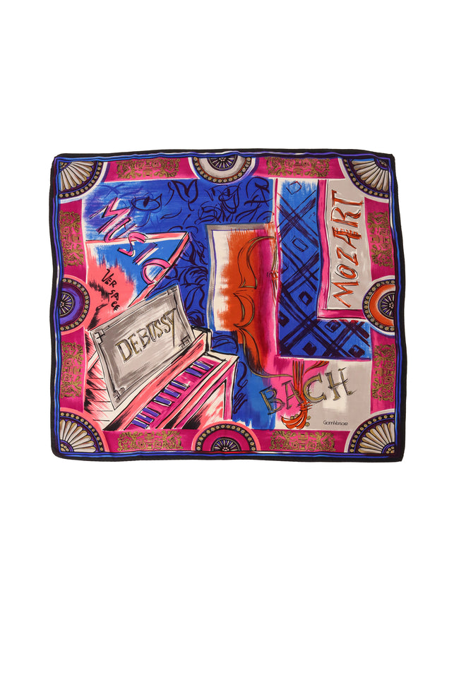 Musician Graffiti Scarf by Gianni Versace @ Recess LA