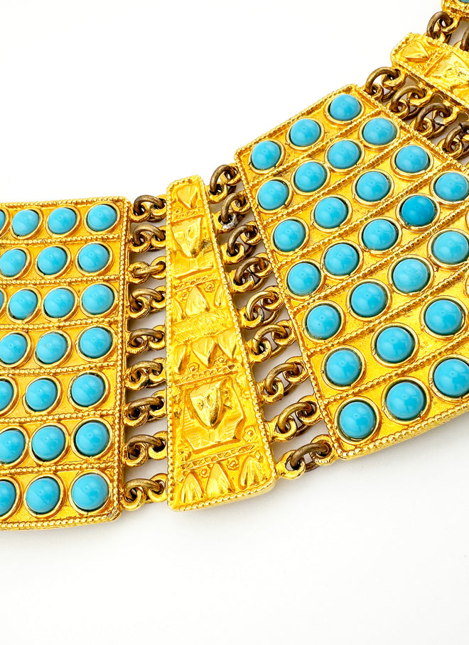Vintage Egyptian Choker detail @Recess LA