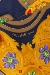 Vintage Celine Jeweled Equestrian Bridle Scarf logo @ Recess LA