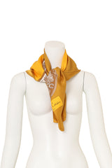 Vintage Pierre Cardin Equestrian Trim Colorblock Scarf on mannequin @ Recess LA