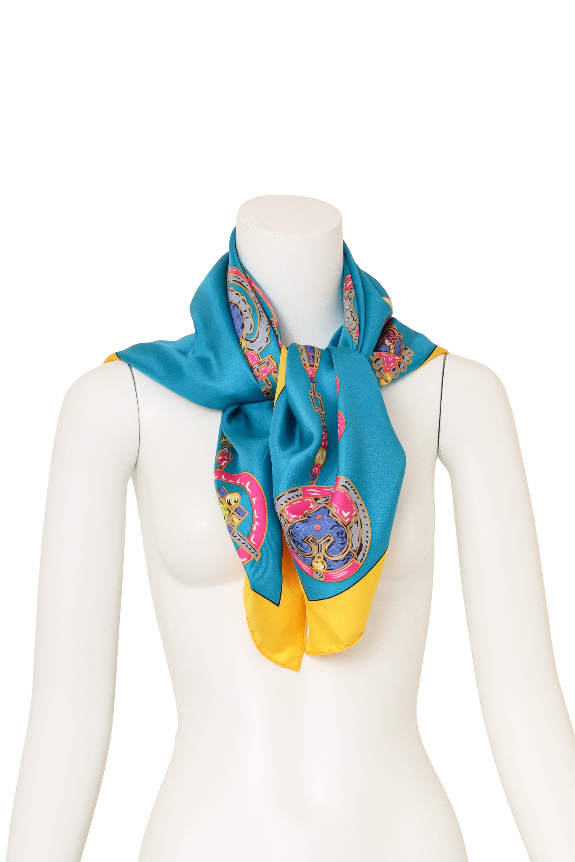 Vintage Cartier Jewel Paisley Chain Scarf on mannequin @ Recess LA