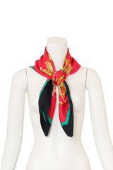 Vintage Hermes Carousel Riders Scarf on mannequin @ Recess LA