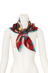 Vintage Courreges Riding Cape Floral Scarf on mannequin @ Recess LA