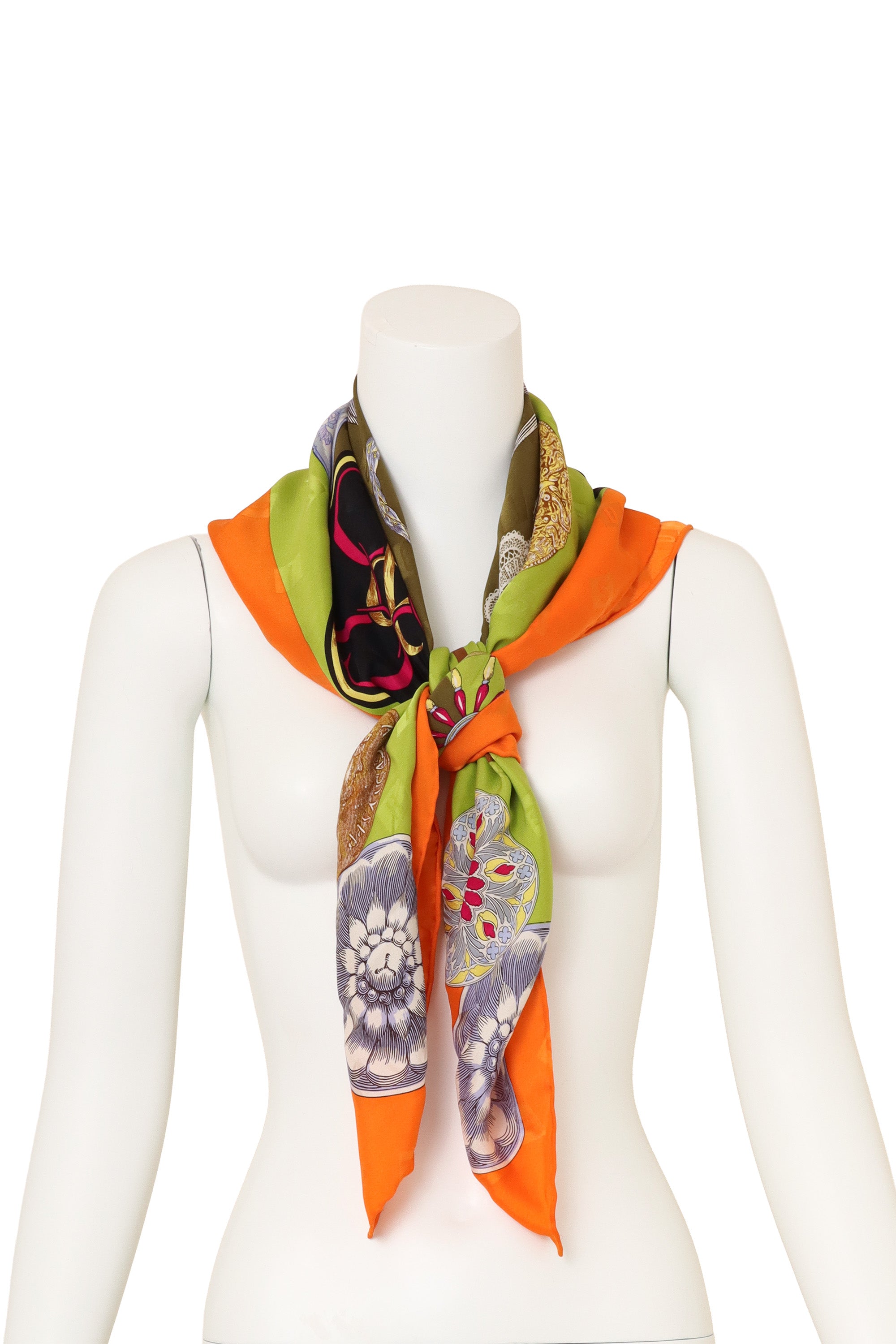 Vintage Moschino Large Zodiac Scarf on mannequin @ Recess LA