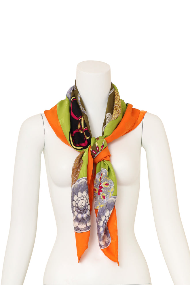 Vintage Moschino Large Zodiac Scarf on mannequin @ Recess LA