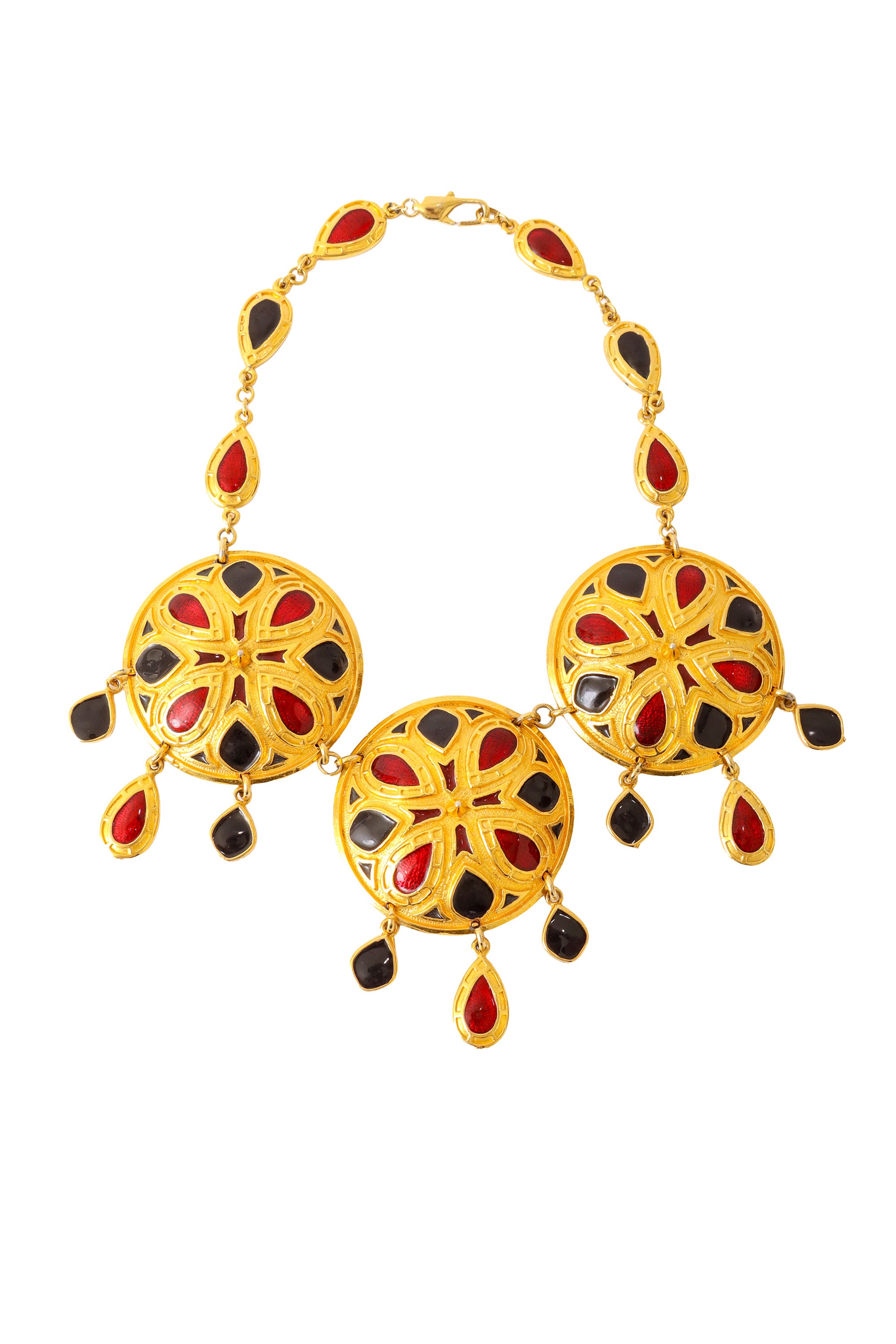 Medallion drop necklace by Jean Patou @ Recess LA