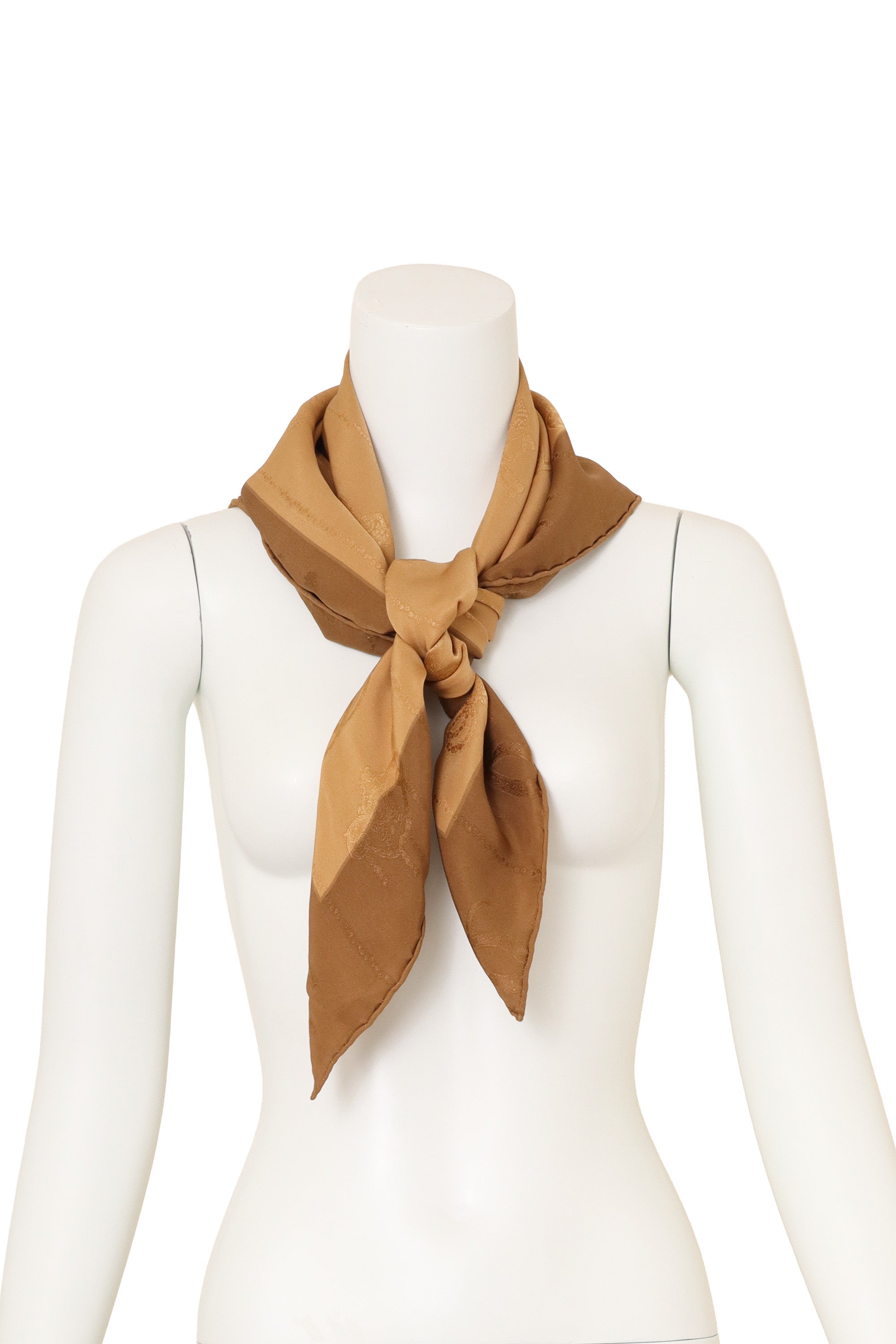 Vintage Cartier CC Logo Jacquard Scarf on mannequin @ Recess LA