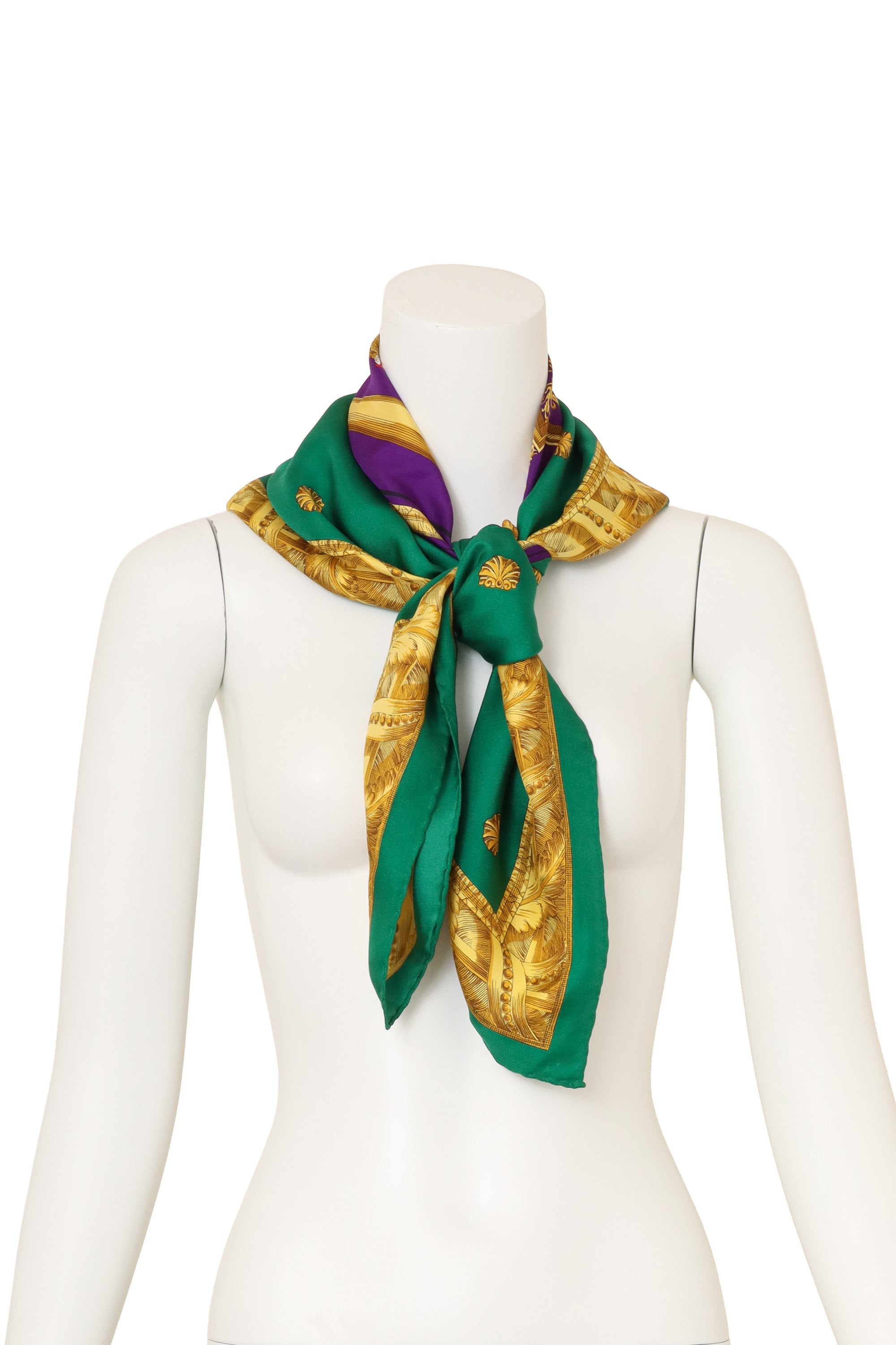 Vintage Celine Greek Quartet Scarf on mannequin @ Recess LA