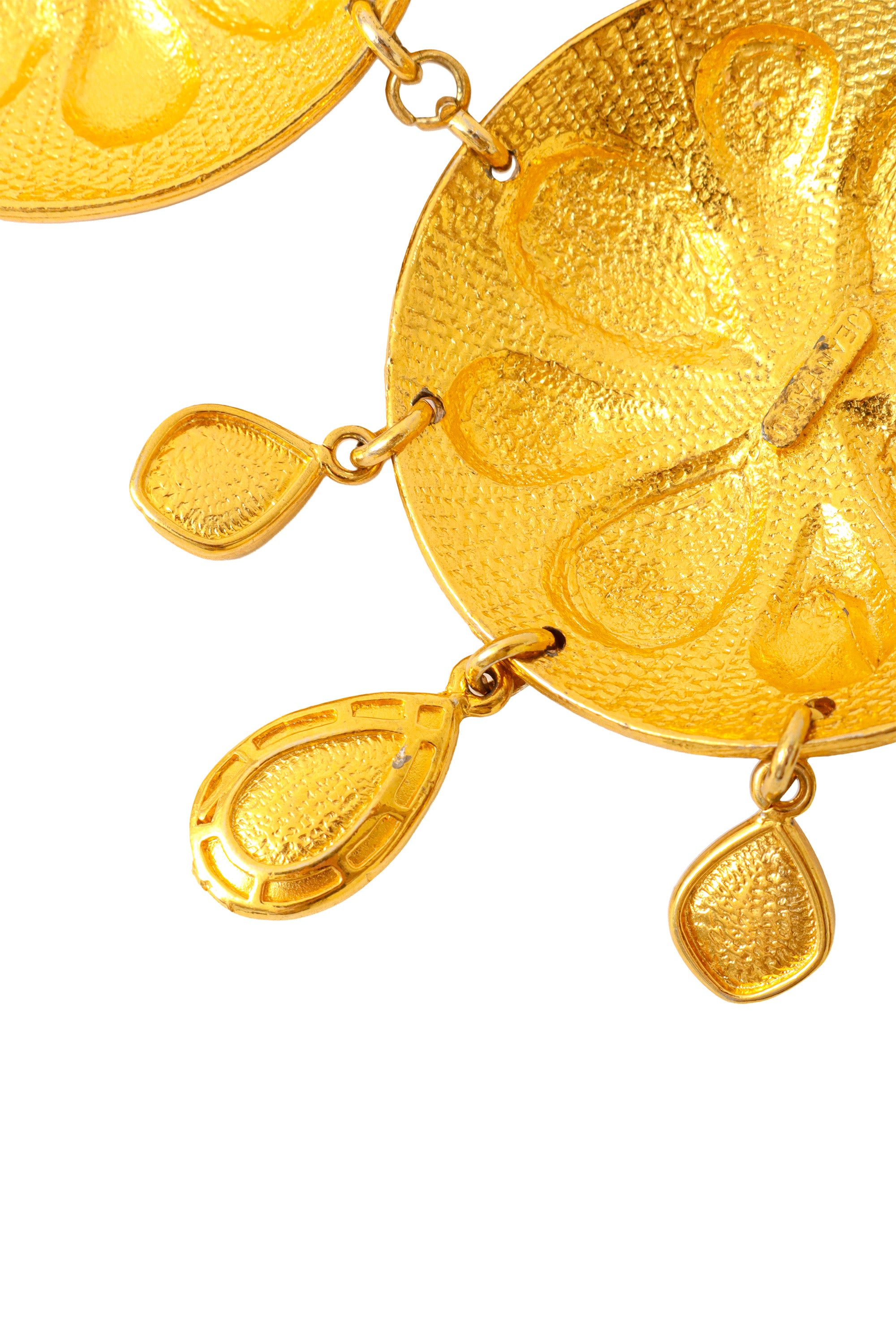 Medallion drop necklace by Jean Patou charms @ Recess LA