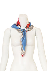 Vintage Courreges Graphic Grid Sketch Scarf on mannequin @ Recess LA
