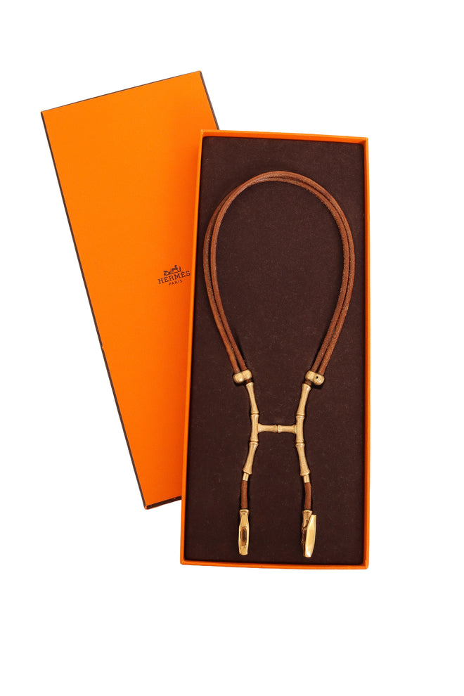 Vintage Hermes Halter Clip Bolo Necklace @ Recess LA