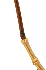 Vintage Hermes Halter Clip Bolo Necklace chord wear close @ Recess LA