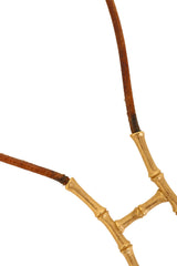 Vintage Hermes Halter Clip Bolo Necklace chord scuffs @ Recess LA