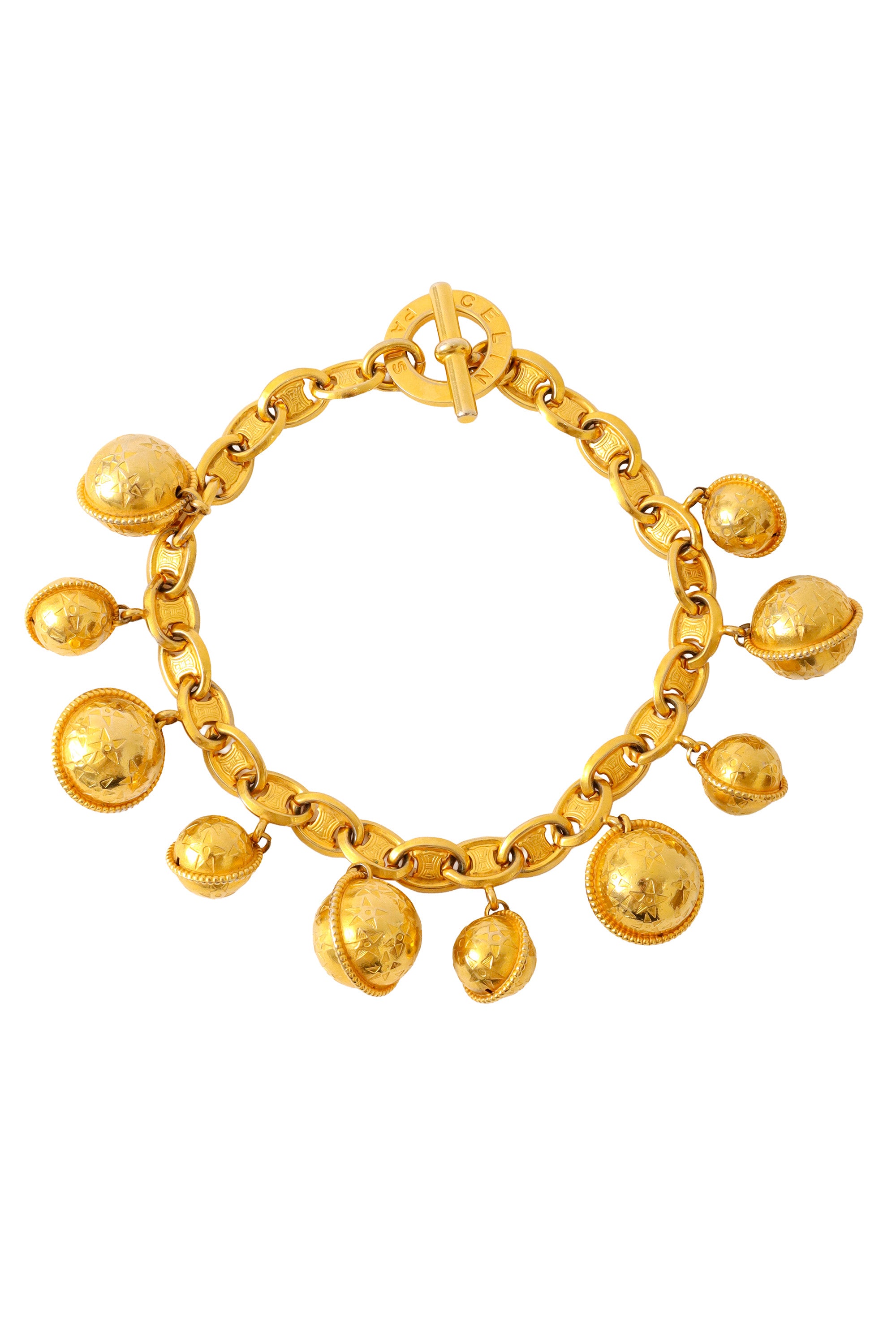 charm drop necklace by Céline @ Recess LA