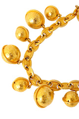 charm drop necklace by Céline globes close @ Recess LA