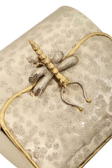 Vintage Manuel Vargo Artisan Silver Dragonfly Bag clasp close @ Recess LA