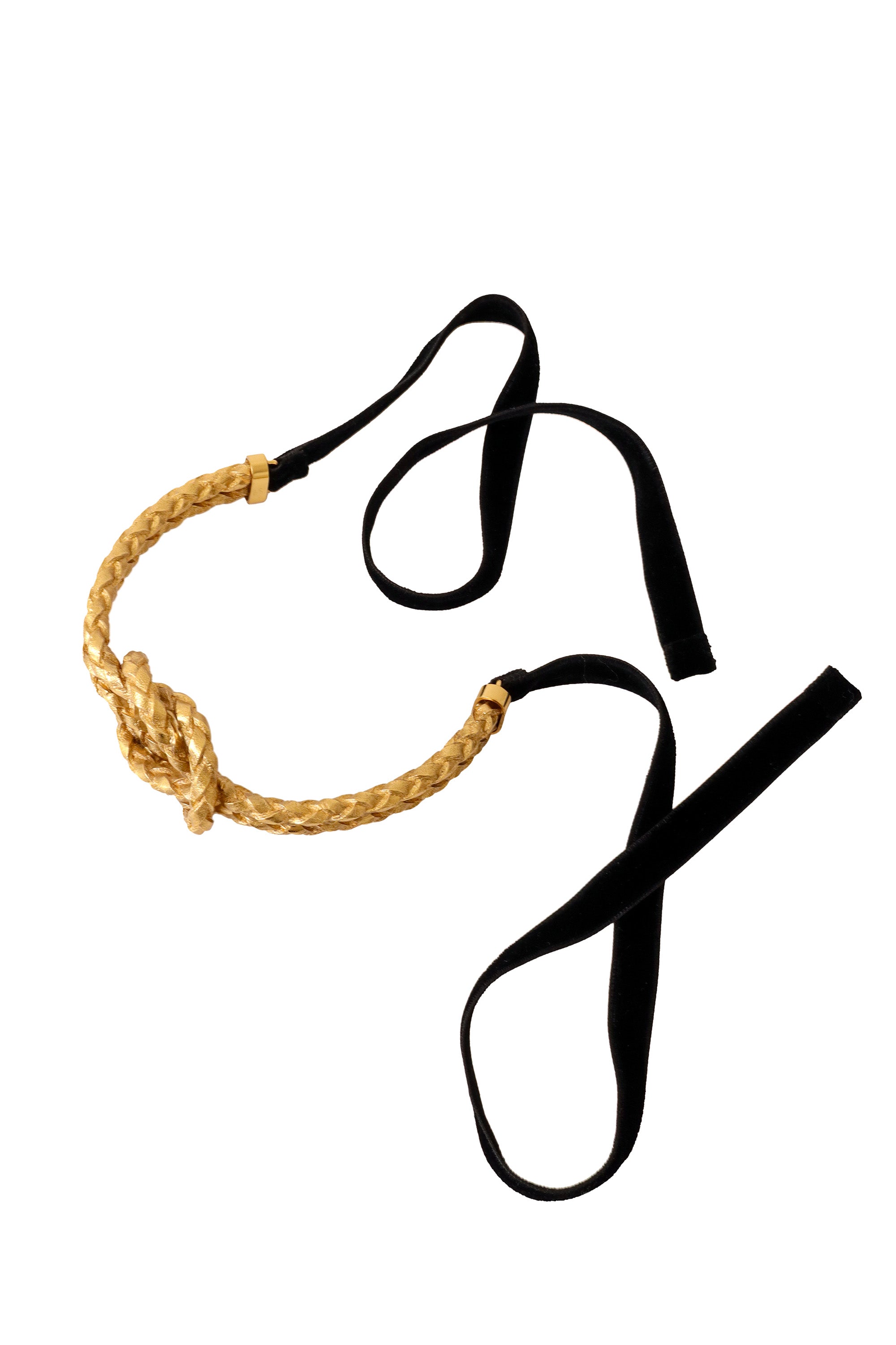 knot collar necklace by Yves Saint Laurent from above @ Recess LA