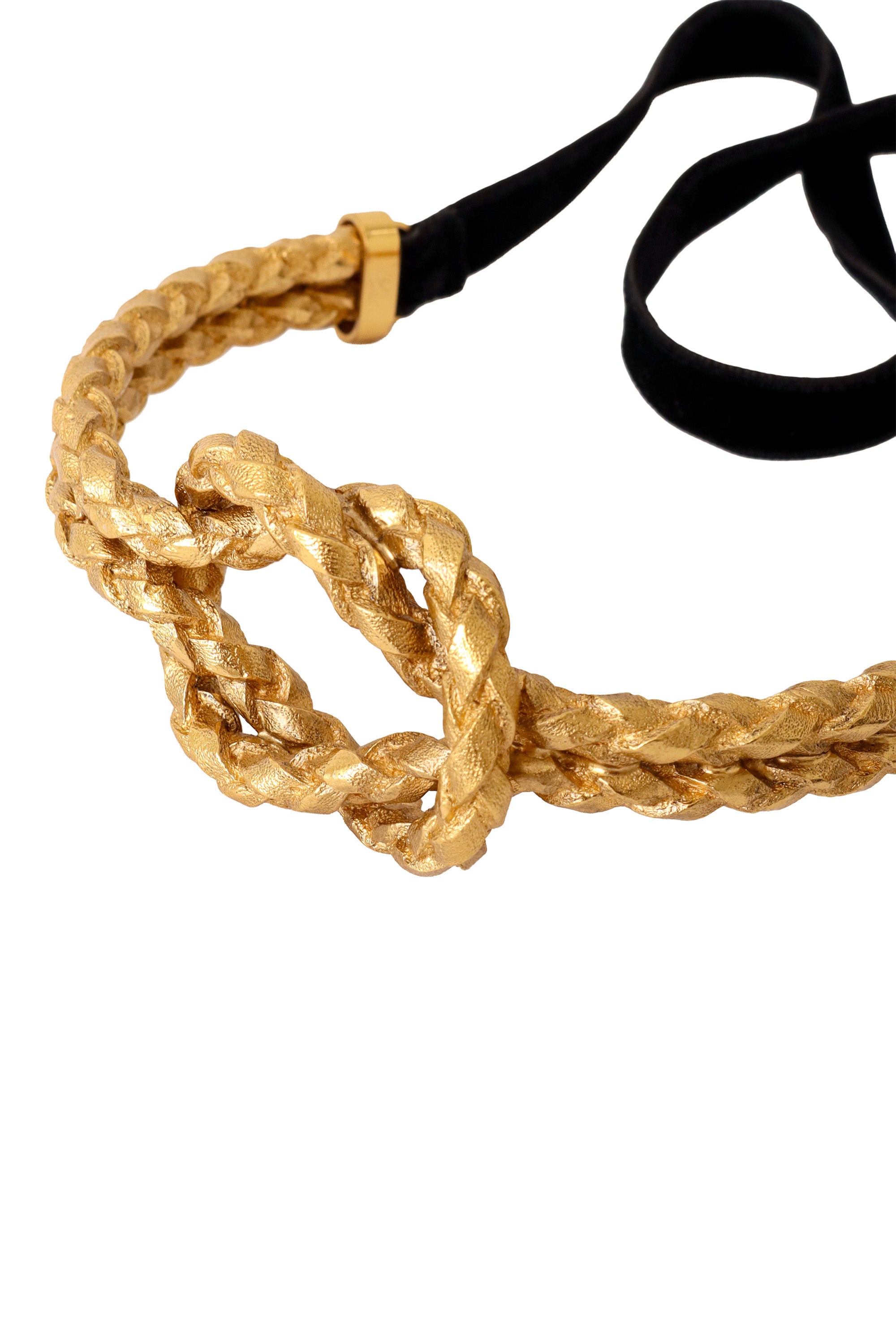 knot collar necklace by Yves Saint Laurent close @ Recess LA