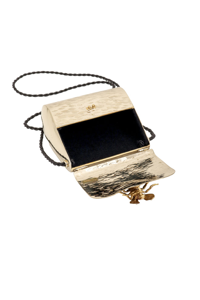 Vintage Manuel Vargo Artisan Silver Bee Bag open @ Recess LA