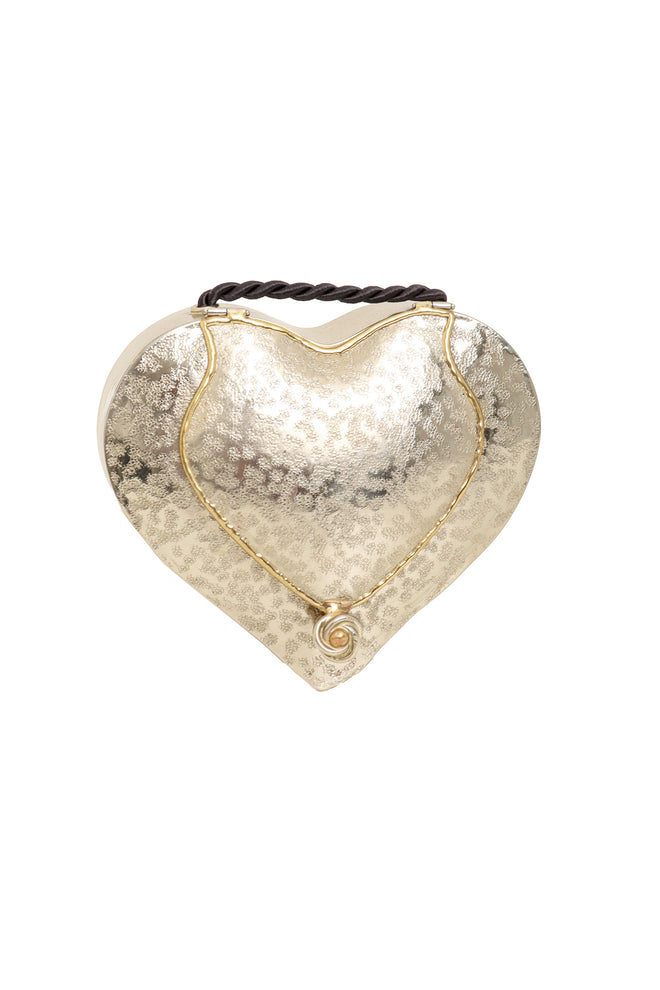 Vintage Manuel Vargo Artisan Silver Heart Rose Bag @ Recess LA