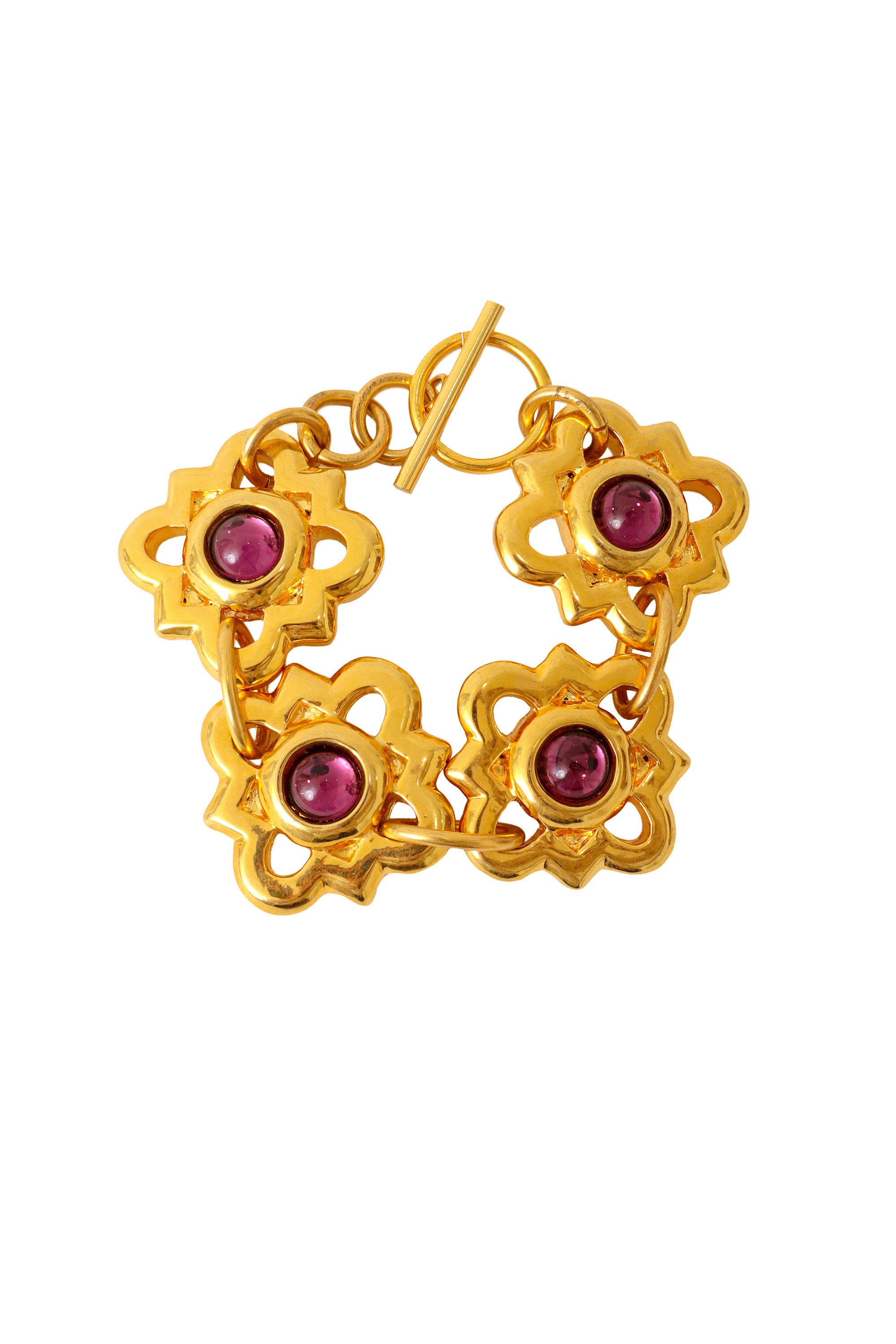 Floral link bracelet by F. Volle @ Recess LA 