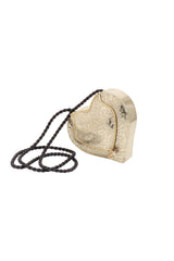 Vintage Manuel Vargo Artisan Silver Heart Rose Bag strap out @ Recess LA
