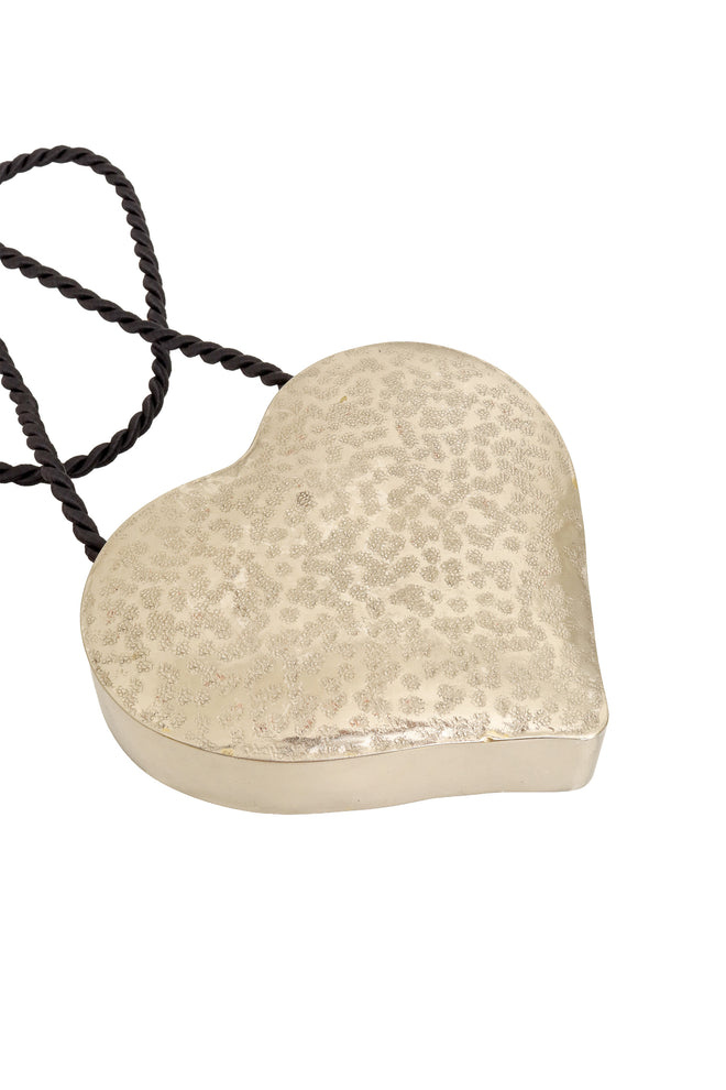 Vintage Manuel Vargo Artisan Silver Heart Rose Bag back @ Recess LA