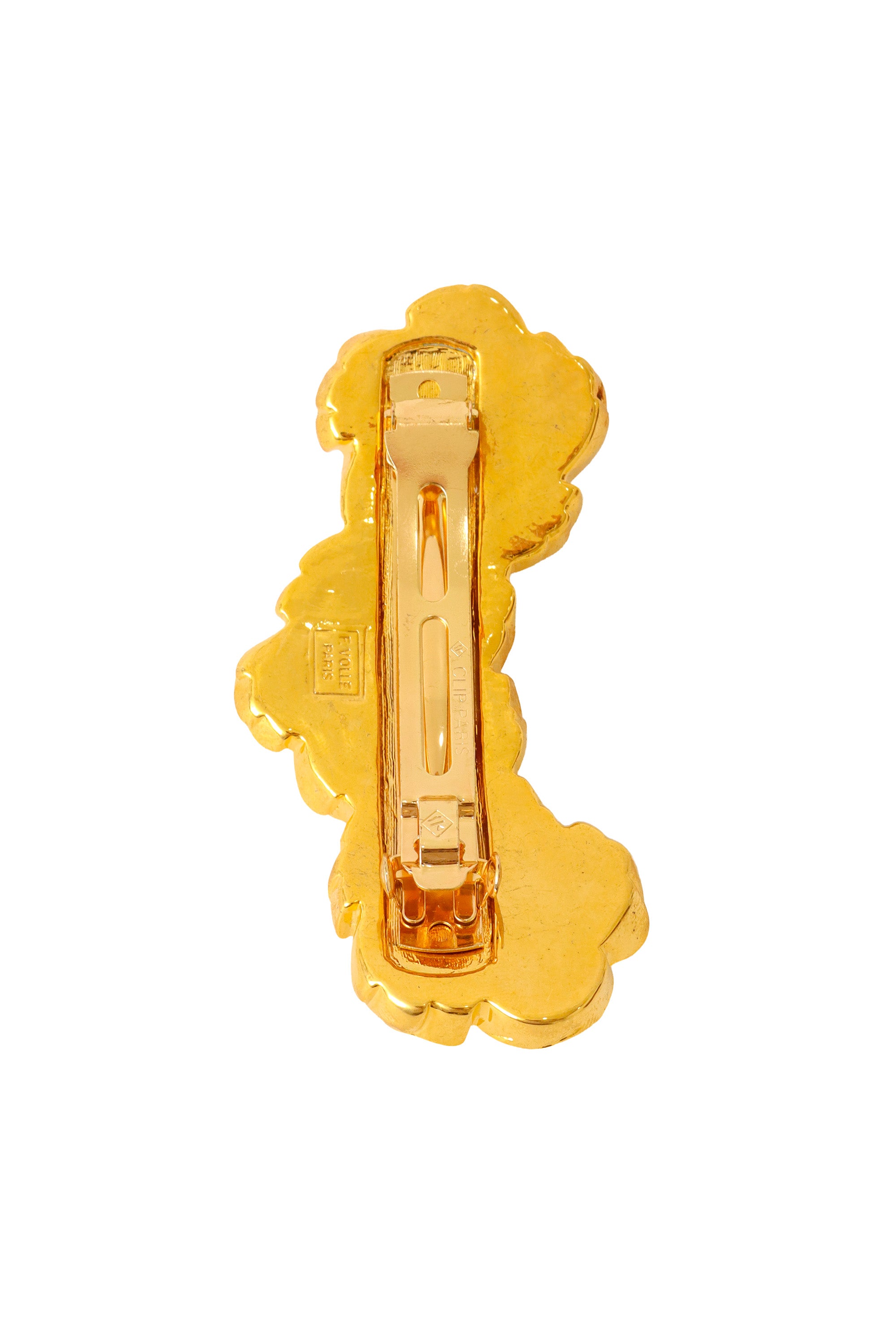 floral hair clip by F. Volle back @ Recess LA