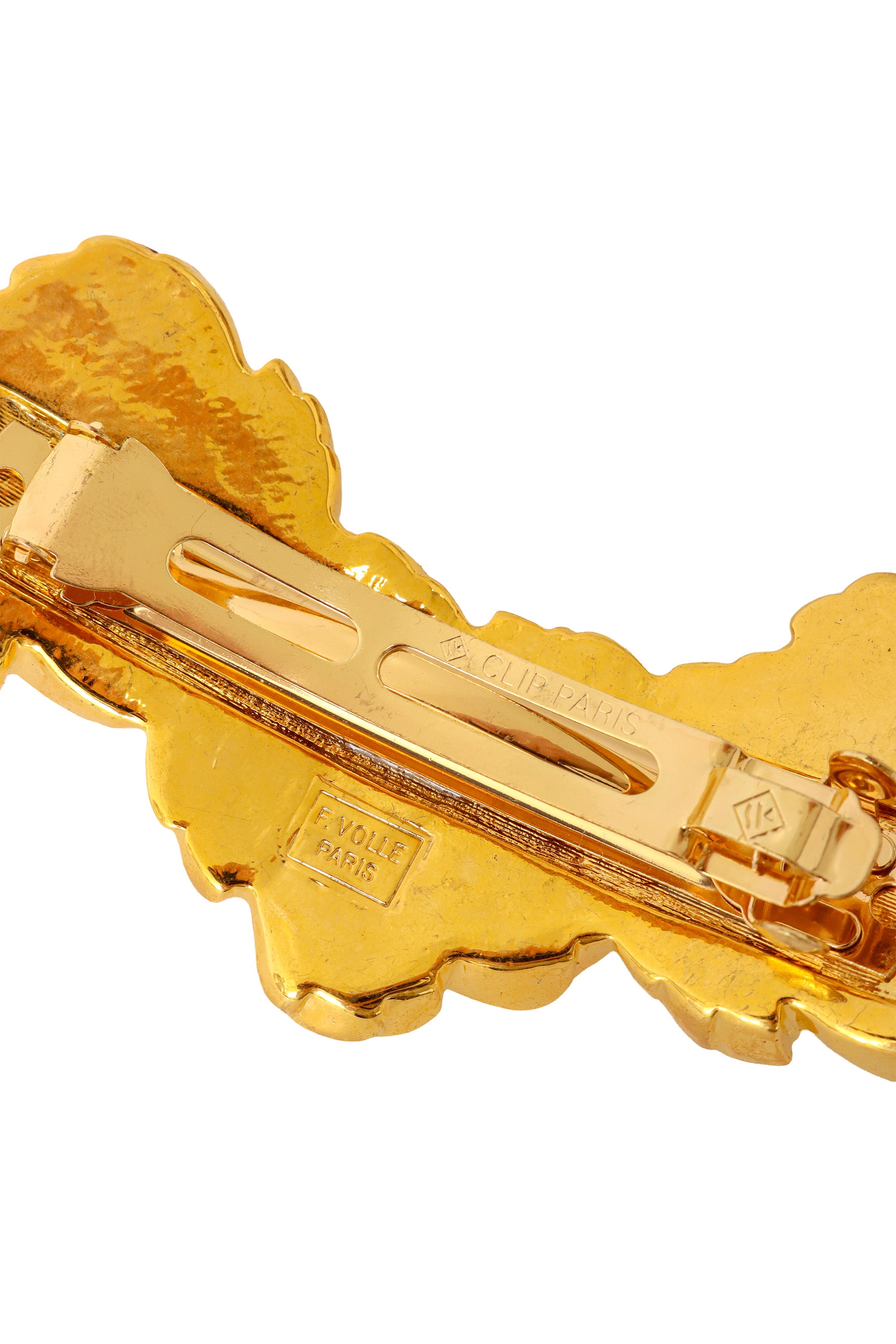 floral hair clip by F. Volle signature @ Recess LA