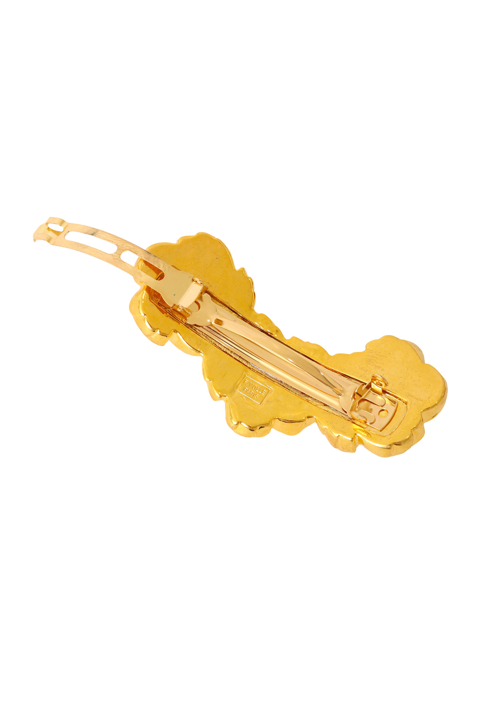 floral hair clip by F. Volle back open @ Recess LA