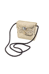 Vintage Manuel Vargo Artisan Silver Heart Stone Bag chord out @ Recess LA