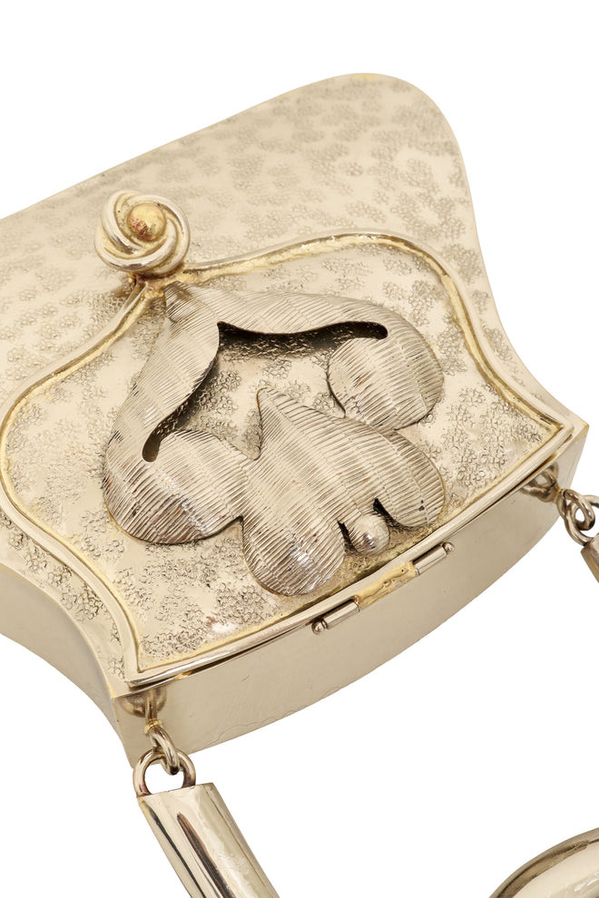 Vintage Manuel Vargo Artisan Silver Handbag clasp close @ Recess LA