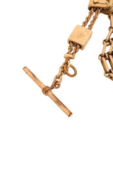 Unsigned Vintage Masonic Fob Charm Drop Necklace @ Recess LA toggle charm 