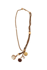 Locket Charm Drop Necklace @ Recess LA