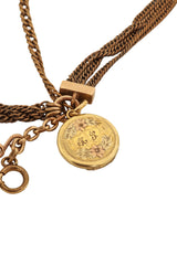 Locket Charm Drop Necklace @ Recess LA closeup of locket 
