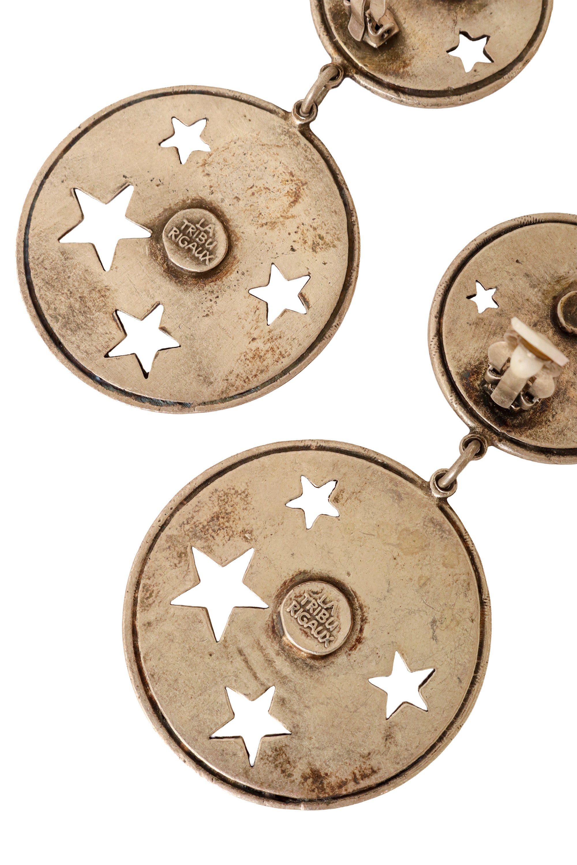 star disc earrings by La Tribu Rigaux signature @ Recess LA