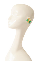 Glass cluster earrings by Jacky de G on mannequin @ Recess LA