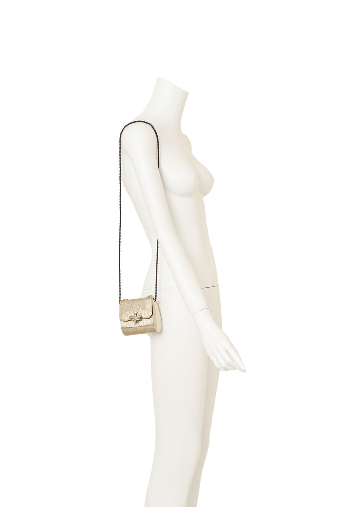 Vintage Manuel Vargo Artisan Silver Dragonfly Bag on mannequin @ Recess LA