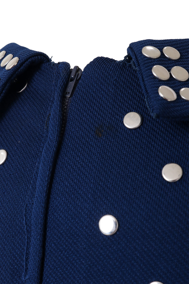 Vintage Donald Brooks Circle Stud Shirt Dress spot @ Recess LA