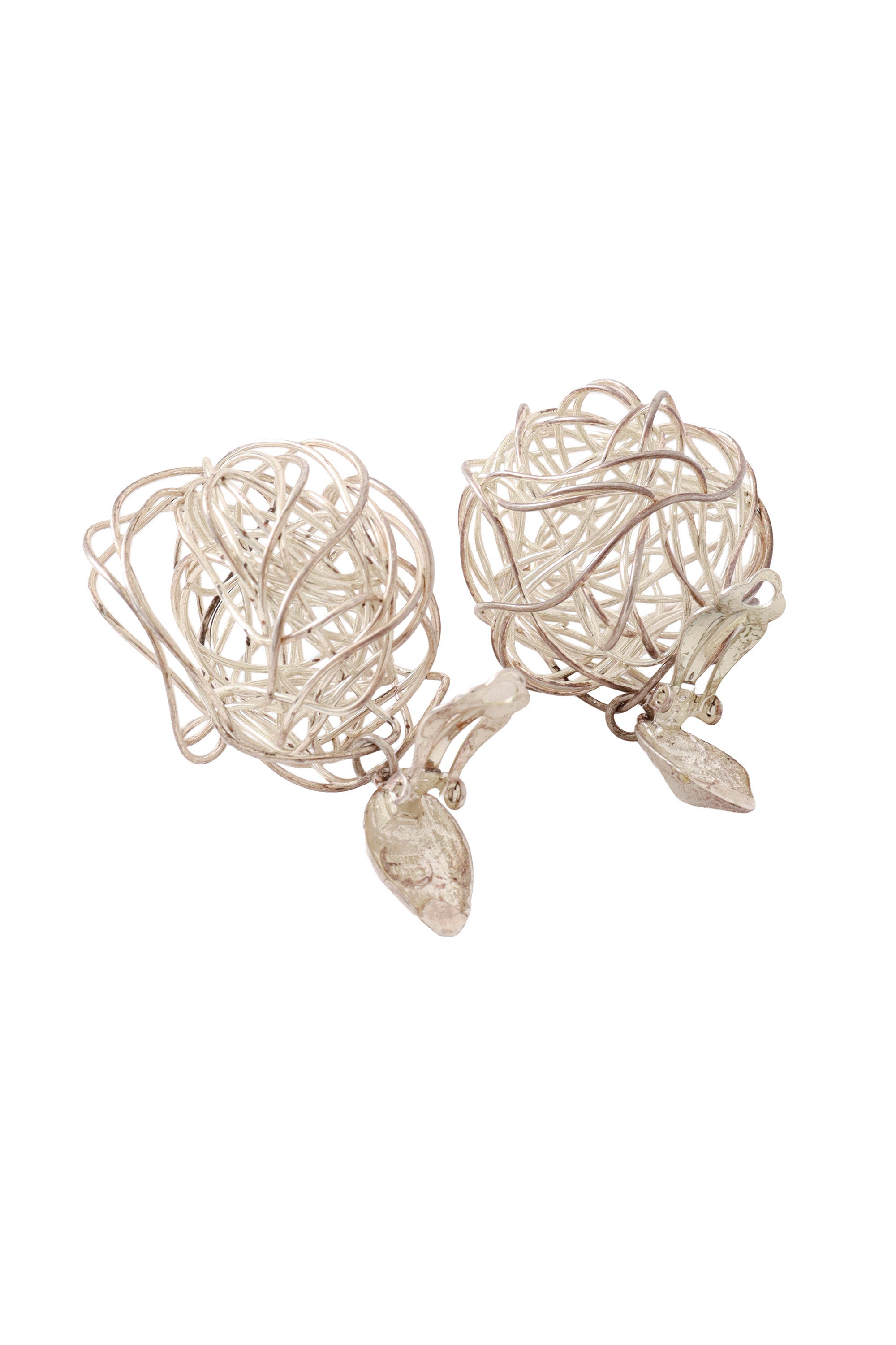 wire drop earrings by Cécile Jeanne backs open @ Recess LA