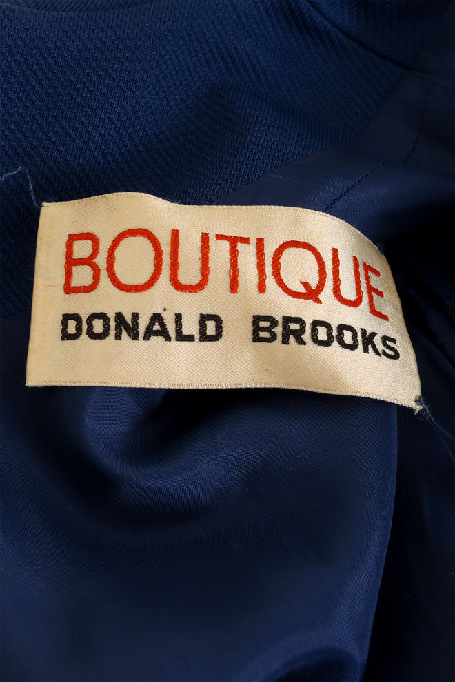 Vintage Donald Brooks Circle Stud Shirt Dress label @ Recess LA