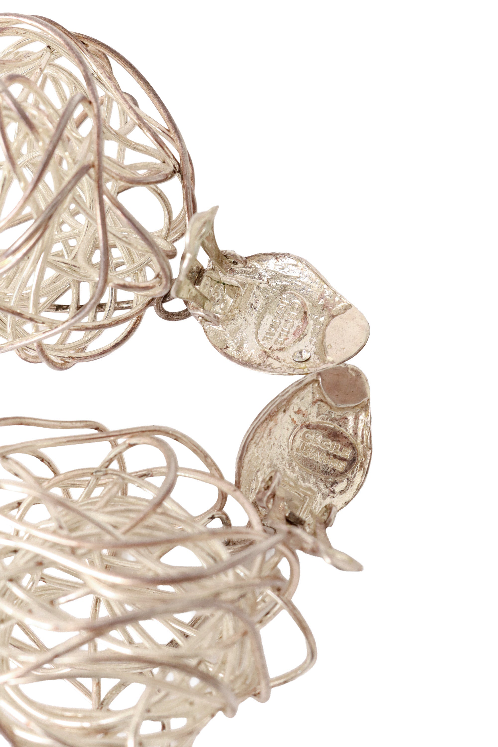 wire drop earrings by Cécile Jeanne signature @ Recess LA