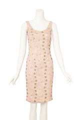 Vintage Artex Beaded Floral Sheath Dress on mannequin @ Recess LA